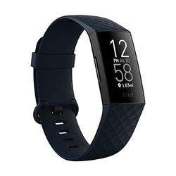Fitbit Charge 4: fitness tracker con GPS integrato, rilevazione del nuoto e fino a 7 giorni di durata della batteria, Storm Blue