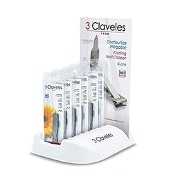 CORTAUÑAS PLEGABLE INOX 6 cm. Exp.24 u. 3C