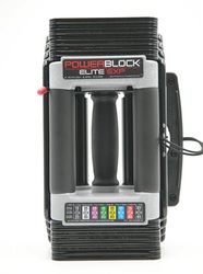 PowerBlock Elite EXP justerbara hantlar, säljs individuellt, steg 1, 2-22 kg. Hantlar, hållbar stålbyggnad, innovativ träningsutrustning, allt-i-ett-hantlar, expanderbar med expansionskit