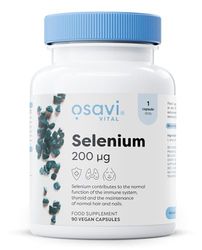 Osavi Selenium 200 μg – 90 Vegan Capsules | Highly Absorbable L–Selenomethionine | Supports Immune System, Thyroid Function & Normal Hair & Nails | Protects Cells from Oxidative Stress