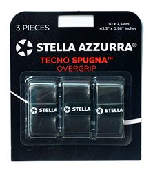 Stella Azzurra Tecno Éponge Overgrip Mixte, Noir Charbon, Taille Unique