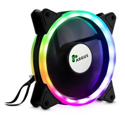 Inter-Tech RS-041 RGB Boitier PC Ventilateur 12 cm Noir