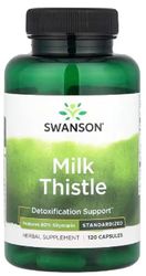 Swanson - Milk Thistle (Standardized), 250mg | Liver Health and Detox Support - 120 Capsules