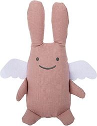 Trousselier - Peluche a forma di coniglietto, altezza 20 cm, in tessuto di lino, stile moderno, ideale come regalo di nascita - lavabile in lavatrice - Colore rosa antico - 2 count