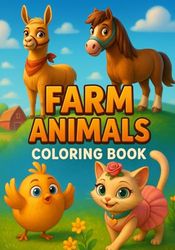 Coloring Book: Fram Animals