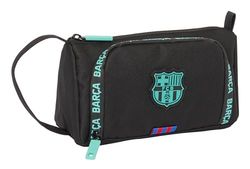 Safta F.C. Barcelone Trousse avec Poche Amovible Vide, idéale pour Les Enfants d'âge Scolaire, Polyvalente, qualité et résistance, 20 x 8,5 x 11 cm, Couleur Noire, Noir, Estándar, Décontracté