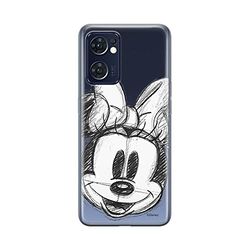 ERT GROUP mobiltelefonfodral för Oppo RENO 7 5G originalt och officiellt licensierat Disney mönster Minnie 012 optimalt anpassad till formen på mobiltelefonen, gedeeltelijk transparant