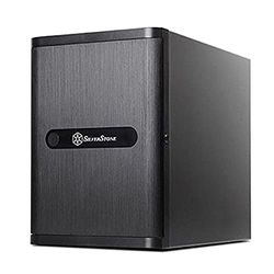 SilverStone SST-DS380 - Case Storage Mini-ITX Computer Case, support 8x 3.5" or 2.5" Hot-Swap HDD Bays, lockable front door, black