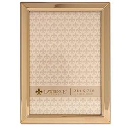 Lawrence 5 x 7 Gold Metal Picture Frame-Classic Bevel moldura para fotos, dourado, 5 x 7