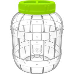 Browin 602015 Multifunctional, plastic, shatterproof PET jar with a screw lid - 5 L - for preserves, infusion liquor, and other liquor up to 95% alcohol content 5l