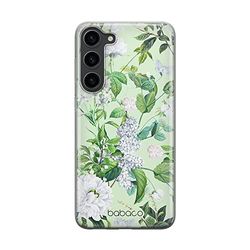 Babaco ERT GROUP mobile phone case for Samsung S23 original and officially Licensed pattern Flowers 038 optimally adapted to the shape of the mobile phone, case made of TPU