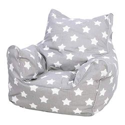 Knorrtoys 68211 - kinderzitzak - Stars White, 40 x 50 x 43 cm