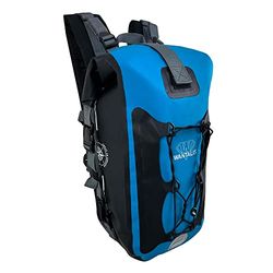 Wantalis Lagoon + Zaino Impermeabile Adulto Unisex, Blu e Nero, 25 L