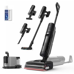 dreame H15 Mix Aspirateur Laveur 7-en-1, Bras robotique IA, Nettoyage des Bords Triple, 23 kPa, Solution à Rapport Intelligent, Lavage de la Brosse à l'eau à 100 °C, séchage 5 Min à 90 °C, à Plat