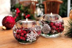 Set van 6 Dreamlight, theelichthouders, smart-kaars, glas, bruin, PU 6, H 8 cm, D. 7 cm