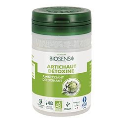 Biosens - Gélule végétale Artichaut détoxine - Amincissant, Détoxinant - Certifié Bio AB Vegan - Fabriqué en France - Programme de 16 jours - 48 gélules