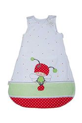 Herding Baby Best Baby-Sleeping Bag, Lady Bug Motif, 70 cm, Allround Zipper and Snap Buttons, White