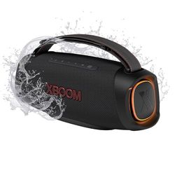 LG XBOOM GO XG8T, Altavoz portátil, Bluetooth 5.3, Bajos Potentes, Resistencia Militar a golpes, Agua y Polvo IP67, Color Negro