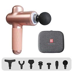 Hi5 10338 Sportster trilmassageapparaat, massagepistool, spierfascia, weefsel, ontspannend, 7 hoofdopzetstukken, rozegoud, 850 g