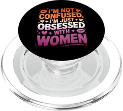 Amor Mujeres Graciosas Lesbianas PopSockets PopGrip para MagSafe