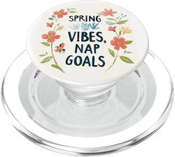 Hermoso disfraz de primavera y porterías de siesta PopSockets PopGrip para MagSafe