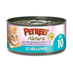 PETREET Nature VE 10 Les VELLUTATE Poulet avec Courgettes 70 GR.