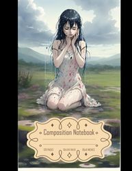 Composition Notebook College Ruled: Artistic Anime Garden, Size 8.5x11 Inch, 120 Pages
