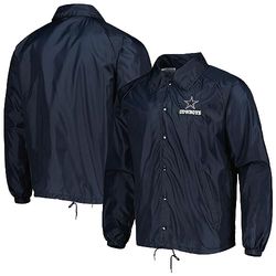 Dunbrooke Apparel Coupe-Vent entraîneurs NFL, Homme, Bleu Marine