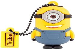 Tribe - USB Stick 32 GB Stuart - Flash Memory 2.0, originele figuren Minions, met Windows, Linux en Mac compatibele USB-stick, multicolor