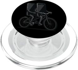 Bonito disfraz de bicicleta para teléfonos inteligentes para amantes de los tándem y las bicicletas PopSockets PopGrip para MagSafe