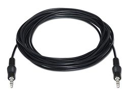 Watio Wave Cable audio - cable estreo jack 3.5 mm macho a macho, 3 m de longitud, óptima transmisión de sonido, flexible y duradero.*