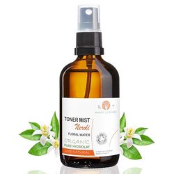 B.O.T Cosmetic & Wellness - Eau Florale de Néroli Biologique 100% Naturelle | Tonique Facial | Nettoyant Visage | Spray Corps | Soin Cheveux | DIY Cosmétiques, Transparente, 500 ml (Lot de 1)