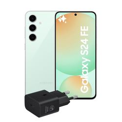 Samsung Galaxy S24 FE Smartphone AI, Caricatore Incluso, Display Dynamic AMOLED 2X 6.7'', Dual SIM, Fotocamera 50MP, 8GB RAM, 128GB, Batteria a lunga durata, IP68, Mint [Versione Italiana]