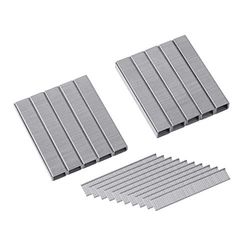 Meister Juego de pinzas y clavos (2500 piezas, 2000 grapas tipo 53 y 500 clavos tipo 47, para rellenar una grapadora manual y de batería/grapas/grapas finas para grapadora eléctrica/1752200)