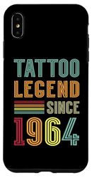 Tattoo Legend 1964 61 Years Tattooed 61st Birthday Tattoo Case for iPhone XS Max