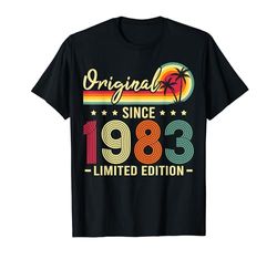 Divertido Vintage "Edición Limitada" Vintage 1983 Cumpleaños Camiseta