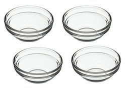 Keuken Ambachtelijk Glas, Set van 4, Transparant