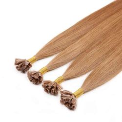 Royal Extension 20 Keratin Russian Hair Extensions Hazelnut 46 cm