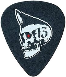 JIM DUNLOP Púas Lucky 13 serie II Tortex, Saco de 36, Psychobilly, Negro, 0,73mm