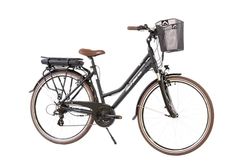 F.lli Schiano E- Ride Bicicleta eléctrica, Women's, Negro, 28''