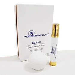Utsukusy EGF Plasma Skin Kit de soin régénérant pour la peau, sérum et crème, technologie EGF pour tous les types de peau, hydratation et anti-âge, 50 ml/35 ml