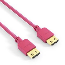 PureLink PI0505-010 High Speed HDMI-anslutningskabel (4K UltraHD (2160p), Ethernet, 18 Gbps), 1 m magenta