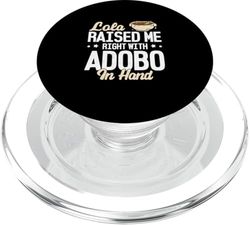 Lola me crió bien con Adobo en la mano divertidos amantes del Adobo PopSockets PopGrip para MagSafe