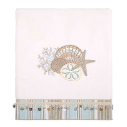 Avanti Linens by The Sea Asciugamano da Bagno, Cotone, White, Bagno