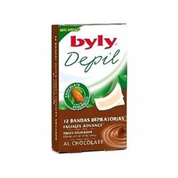 Byly Depil Facial strips, Chocolate - 12 Units