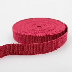 Leduc 3 Metros Correa de algodón Equipaje asa Bandolera Arnés Mochila de Cuero Rojo (32) 2,5 cm
