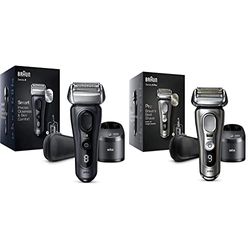 Braun Serie 8 8463cc - Rasoio elettrico da uomo, testina 3 + 1 con rifinitore di precisione & Series 9 Pro, Rasoio Elettrico Barba, Rifinitore di precisione, Custodia da Viaggio in tessuto