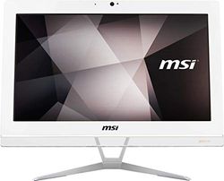 MSI Pro 20EXTS 8GL-052XEU 50 cm (19,5 pollici), PC All-in-One (Intel Pentium N5000, 8 GB DDR4, SSD da 256 GB, masterizzatore DVD Super Multi Touch, colore: Bianco