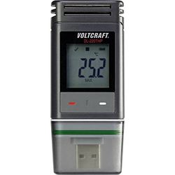 VOLTCRAFT DL-220THP Temperatur-datalogger, Fukt-datalogger, Lufttryck-datalogger Mått Temperatur, Fuktighet, Lufttryck