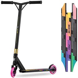 Monopattino acrobatico Soke Pro Street Neo - in cromo - con cuscinetto a sfera ABEC 9 - per adulti e bambini